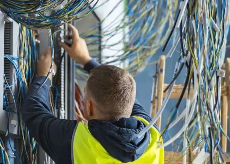 Electrician working